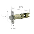 thumbnail image 3 of Design House Replacement Adjustable 2-Way Square Corner Entry Latch, Satin Nickel, 3 of 12
