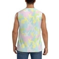 thumbnail image 4 of Haiem Men's Color Rabbit Print Tank Tops Summer Sleeveless Cut Off Workout T-Shirts Fitness Vest Athletic Undershirts-X-Large, 4 of 8