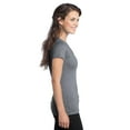 thumbnail image 3 of District Juniors Tri Blend Neck Tee-M (Grey Heather), 3 of 6