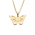 thumbnail image 2 of HOOUN Silver Plated Mini Cute Colour butterfly Jewellery Necklace Fashion-Silver, 2 of 2
