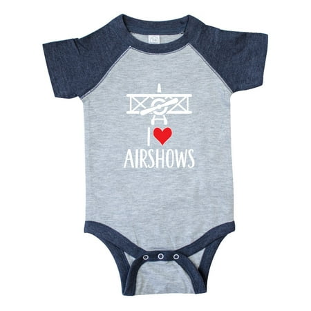 

Inktastic I Love Airshows Gift Baby Boy or Baby Girl Bodysuit