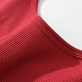 thumbnail image 4 of Combinaison Sans Manches pour Femmes Couleur Unie Élastique Ajustée Haut/chemise à Manches Longues Col Rond, 4 of 9
