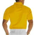 thumbnail image 5 of Polo T Shirts for Men with Pockets Vintage Striped Print Golf Polo Shirts Slim Fit Summer Casual Casual Golf Shirts,Yellow,S, 5 of 6
