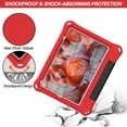 thumbnail image 2 of Case for iPad Mini 6th Generation 2021 (8.3 inch), Allytech Slim Kidsproof Foldable Handle Viewing Stand Durable Skid-Proof EVA Protective Case for Apple iPad Mini 6 2021(A2567/A2568/A2569), Red, 2 of 6