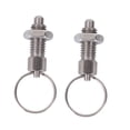 thumbnail image 4 of CRAFTHROU 2Pcs Plunger Pin for Industrial Use Silver Stainless Steel Round Head, 4 of 6