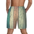 thumbnail image 4 of Uemuo Hardwood Pattern Mens Swim Trunks Quick Dry Board Shorts with Mesh Lining, Stretch Beach Shorts Quick Dry No-Chafing Board Shorts-Large, 4 of 9