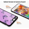 thumbnail image 2 of Étui Papillon pour iPhone 6s/6 Plus, Violet Mignon Dos Dur TPU&Aluminium Résistant aux Rayures Protection Antichoc Étui Girly pour iPhone 6s Plus, 2 of 6