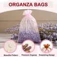 thumbnail image 3 of Uxcell Organza Bags, Sheer Moon Star Mesh Bags Drawstring Gift Bags Bulk Party Favor Bag Jewelry Pouches Red-Gold 3.5" x 5", 3 of 6