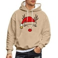 thumbnail image 3 of MHFRRA Sudadera con Capucha para Parejas, Divertida y A Juego, de Manga Larga, Estilo Informal y Deportivo Marrón, 3 of 5