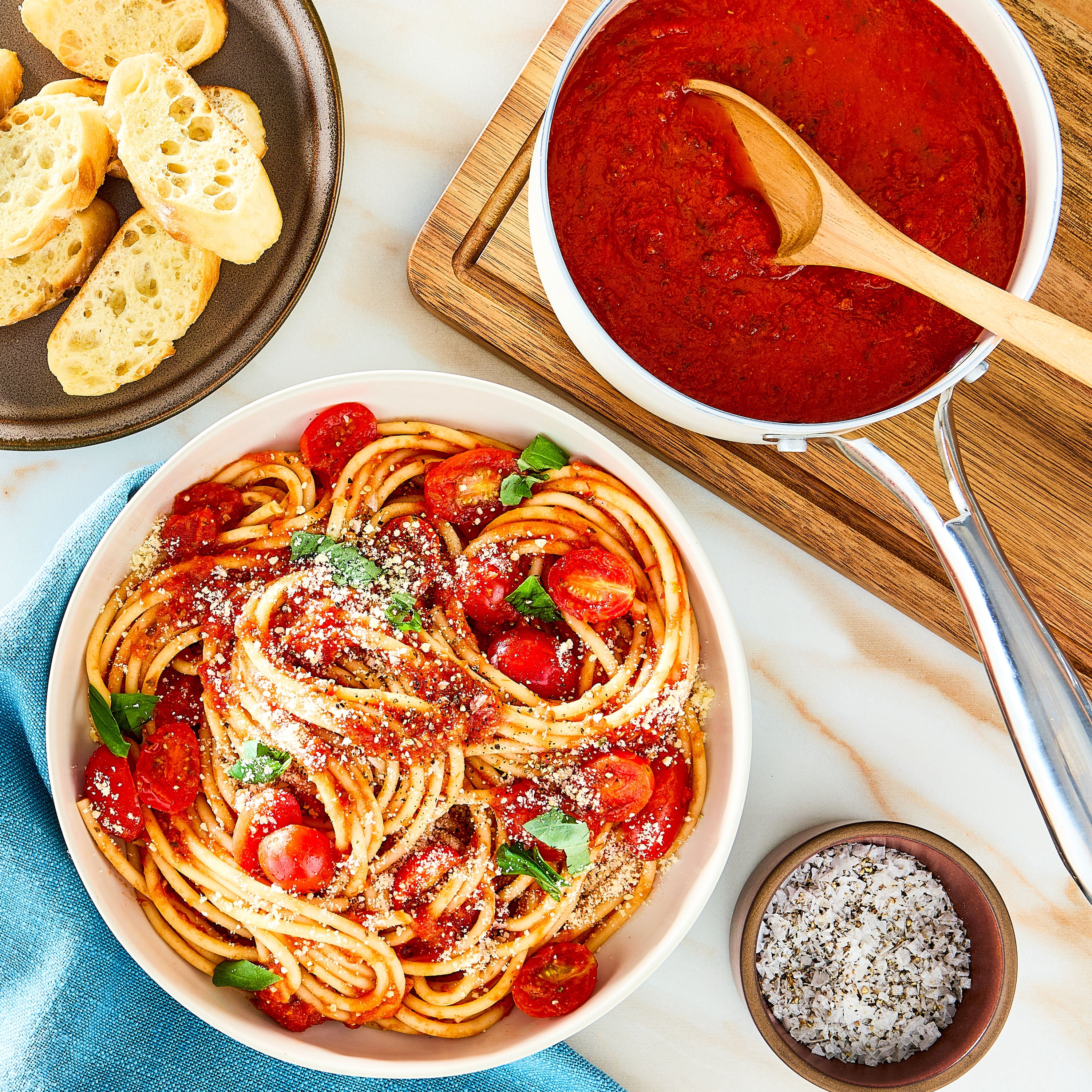 (2 pack) Great Value Tomato Basil Garlic Pasta Sauce, 45 oz Jar