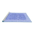 thumbnail image 2 of Ahgly Company Machine Washable Indoor Round Oriental Blue Traditional Area Rugs, 8' Round, 2 of 4