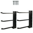 thumbnail image 3 of Racor Black Wall Shelf Brackets Heavy Duty Holds 450lbs Wall Mount Shelf Racks Home Office Garage Storage, 3 of 4