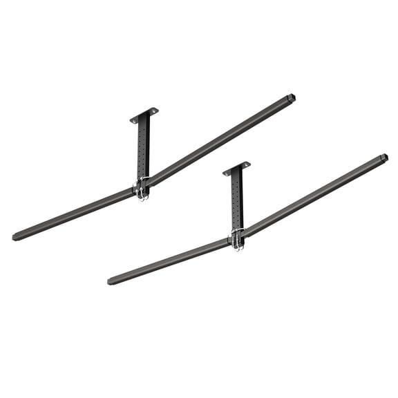 KFFKFF Adjustable Ceiling Storage Rack for Two Kayaks, Supports Up to 250 lbs, Durable Overhead Garage Organizer for Canoes, Ladders, SUPs, Surfboards, and Paddleboards