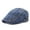 Stripe-Dark Blue, variant on Men Denim Blue Peaked Ivy Cap Golf Driving Flat Solid Cabbie Newsboy Beret Hat