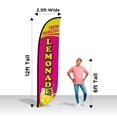 thumbnail image 2 of LookOurWay Feather Flag Banner - 12 Feet Tall Advertising Flags for Outdoor Business and Events Promotion - Swooper Flag Only - Juice Flag - Fresh Squeezed Lemonade (10M1200617), 2 of 3