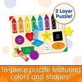 thumbnail image 3 of El viaje de aprendizaje: Levantar y aprender colores y formas del rompecabezas - Juguetes y actividades preescolares para niños de 3 años en adelante - Juguete educativo galardonado, 3 of 7