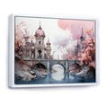 thumbnail image 2 of Designart "Pink Bridge captivate Crossing I" Architecture Floater Framed Wall Decor, 2 of 7