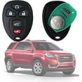 thumbnail image 3 of Easy to Use Keyless Entry Remote Control Fob for 2007-2016 Chevy Suburban Tahoe Traverse B uick Enclave Cadillac Escalade Acadia Yukon (OUC60270, OUC60221) 5Btn 2 Pack, 3 of 7