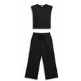 thumbnail image 5 of Cmfcve Summer Travel Tracksuit for Women Big Size 2 Piece Outfits Loose Wide Leg Comfy Lounge Sets, 5 of 5