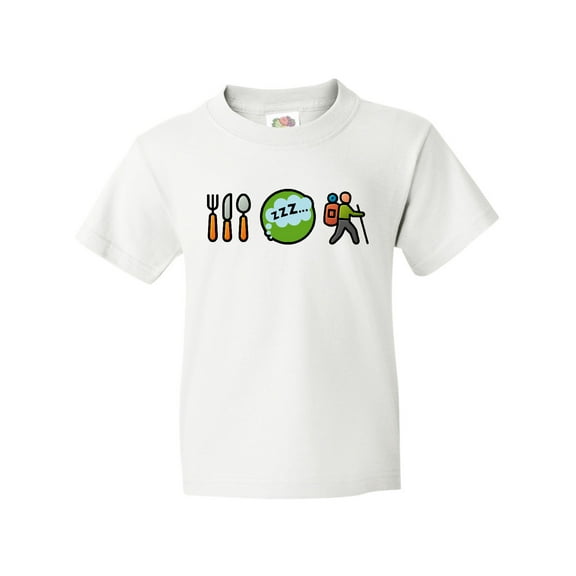 Inktastic Hiking Eat Sleep Hike Youth T-Shirt