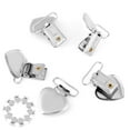 thumbnail image 1 of Metal Suspender Clips, Suspender Clips, Suspender Snap, High Strength Glossy Finish For Clothes For Replacing, 1 of 8