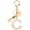 C, variant on Alphabet Initial Letter Keychain, Resin Cute Keychains with Tassel Heart Letter D Pendant Charm for Women Key Purse Handbag Backpack Bag Accessories, Beige