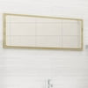moobody Bathroom Mirror Sonoma Oak 35.4"x0.6"x14.6" Chipboard