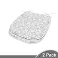 thumbnail image 2 of Art Deco Dining Chair Pad, Abstract Geometric Pattern with Modernistic Rounds and Lines Simplicity, Water Resistant Pillow with Straps for Seats, 2 Pieces Set, Pale Grey and White, by Ambesonne, 2 of 5