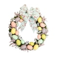 thumbnail image 4 of Corona decorativa de Pascua para puerta de entrada, 45 cm de diámetro, regalo para colgar en la pared en interiores. huevos amarillos, 4 of 9