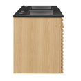 thumbnail image 3 of Modway Render 48" Wall-Mount Bathroom Vanity in Oak Black, 3 of 10