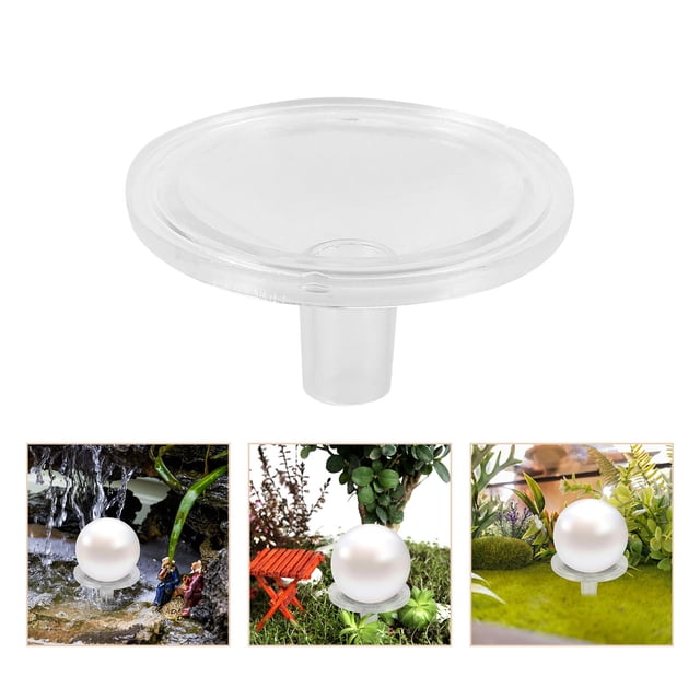 OULII 20Pcs Crystal Sphere Holder Transparent Decorative Display Stand for Fish Tank Home Office