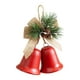 thumbnail image 1 of Decoración navideña con campanas de hierro, decoración rústica navideña, colgante para centro de mesa, recuerdos de fiesta, vacaciones Pintura roja, 1 of 8