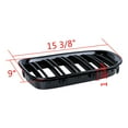 thumbnail image 6 of Left Right Glossy Black Dual Slats Kidney Grille Fit 2009-2015 BMW F01 F02 730 740 750 760 Sedan None Camera, 6 of 8
