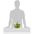 thumbnail image 5 of Kitchen Salad Spinner Large 5L Capacity - Manual Lettuce Spinner With Secure Lid Lock & Rotary Handle - Easy To Use Salad Spinners With Bowl, Colander & Built-in Draining System (Green), 5 of 5