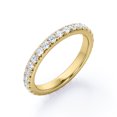 thumbnail image 4 of JeenMata Eternity Design - 0.25 TCW Round Brilliant Cut Diamond - Prong Stackable Ring - 10K Yellow Gold, 4 of 6