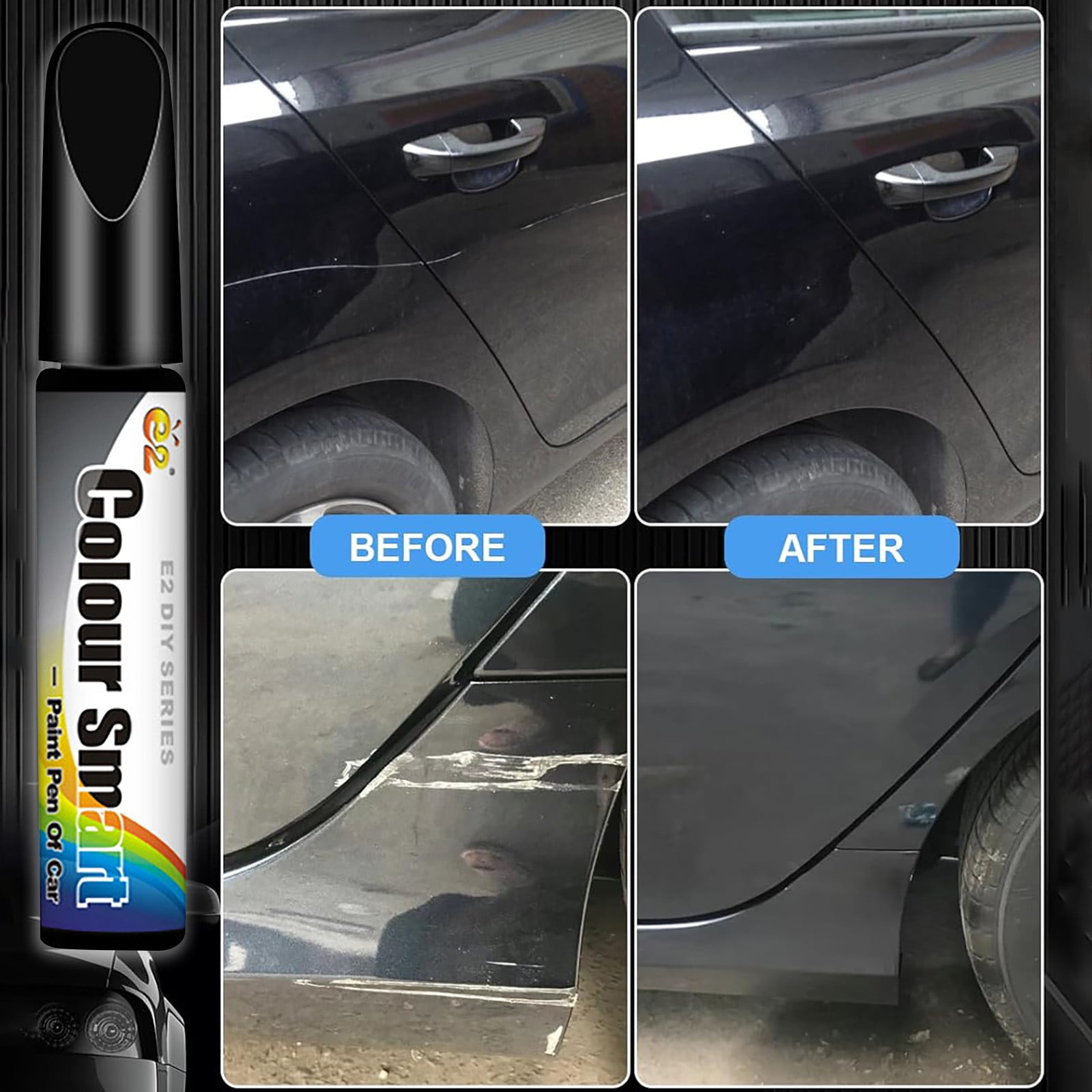 Car Touch-Up Paint, Car Paint Scratch Repair Pen, Universal Color Touch-Up Paint Pen, Various Car Touch-Up Paint (White)