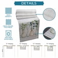 thumbnail image 6 of Bottles and Plants Table Runner 70 Inches Long Farmhouse Dress Scarves, Country Leaves Farmhouse White Wooden Grain Dining Tablerunner for Coffee Table/Kitchen Island/Party Décor, 13" x 70", 6 of 8