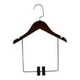 thumbnail image 4 of Percha de madera para trajes, organizador de armario, percha para pantalones, chaquetas y ropa para pantalones. 32cmx19cm, 4 of 9