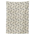 thumbnail image 2 of Ambesonne Leaves Tablecloth Rectangular Table Cover, Flourishing Branches, 52"x70", Cadet Blue Coconut Cream, 2 of 3
