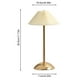 thumbnail image 3 of Lámpara De Mesa Lámpara de mesita de noche plisada nórdica con estilo moderno con base de madera para decoración del hogar Likrtyny  Para estrenar, 3 of 8