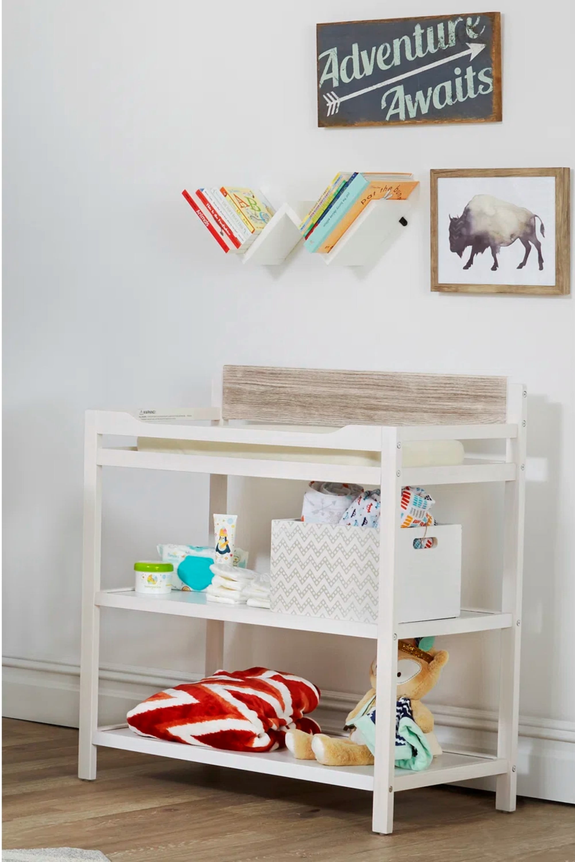 Suite Bebe Hayes Changing Table, White/Natural