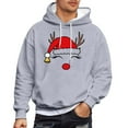 thumbnail image 4 of MHFRRA Sudadera con Capucha para Parejas, Divertida y A Juego, de Manga Larga, Estilo Informal y Deportivo Gris, 4 of 5