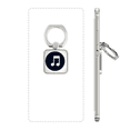 thumbnail image 1 of white doubled-quaver music notes ph  stand holder square bracket universal support, 1 of 3