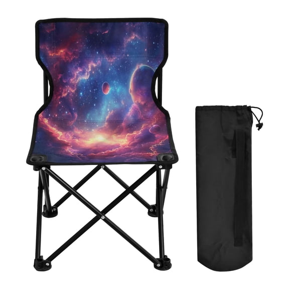 BZSMCE Camping Chairs Modern Celestial Embrace Pattern Folding chair
