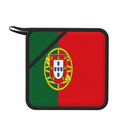 

1 Pc Silicone Anti-Hot Hot Pads Oven Mitts Heat Resistant Pot Holders With Pockets Non Slip Oven Glove Potholder For Kitchen Cooking Bbq Baking 7.1in Flag Portugal Vector Accurate Dimensions Element