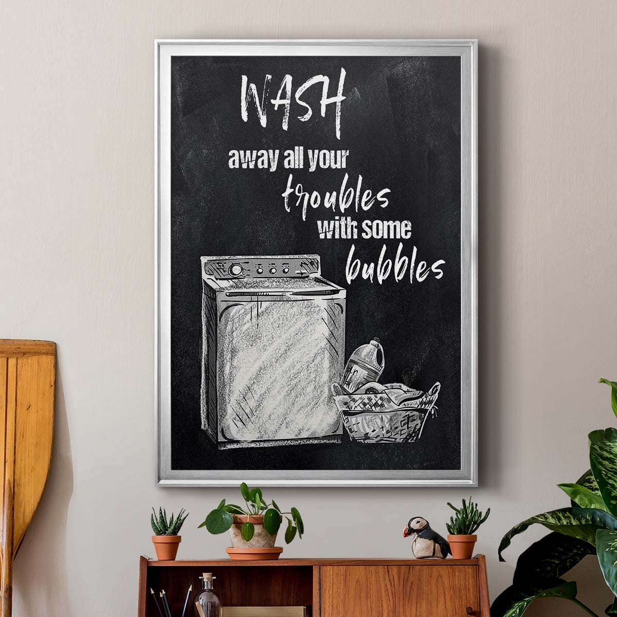 Wash Away Your Troubles Premium Framed Print - Ready to Hang