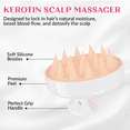 thumbnail image 3 of Kerotin Scalp Massager and Shampoo Brush - Promotes Hair Growth - M ade of silicone and infused with tourmaline, 3 of 7