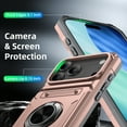 thumbnail image 3 of Elegant Choise for iPhone 17 Pro/17 Pro Max Armor Case Military Protection & 360° Rotating Ring Kickstand, 3 of 16