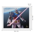 thumbnail image 2 of Diamond Art Kits for Adults - Mobile Suit Gundam Full Drill Diamond Arts for Beginners, Round 5D Paint with Diamonds Gem Art Painting Kits for Home Wall Decor Gifts 16"x20", 2 of 8