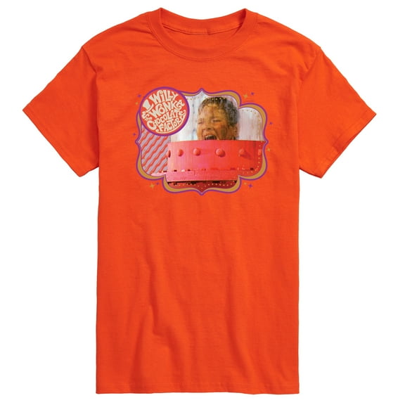 Willy Wonka & The Chocolate Factory - Augustus Gloop In A Tube - Men's Short Sleeve Graphic T-Shirt